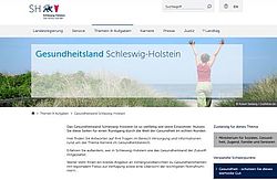 Webseite: Gesundheitsportal des Landes Schleswig-Holstein